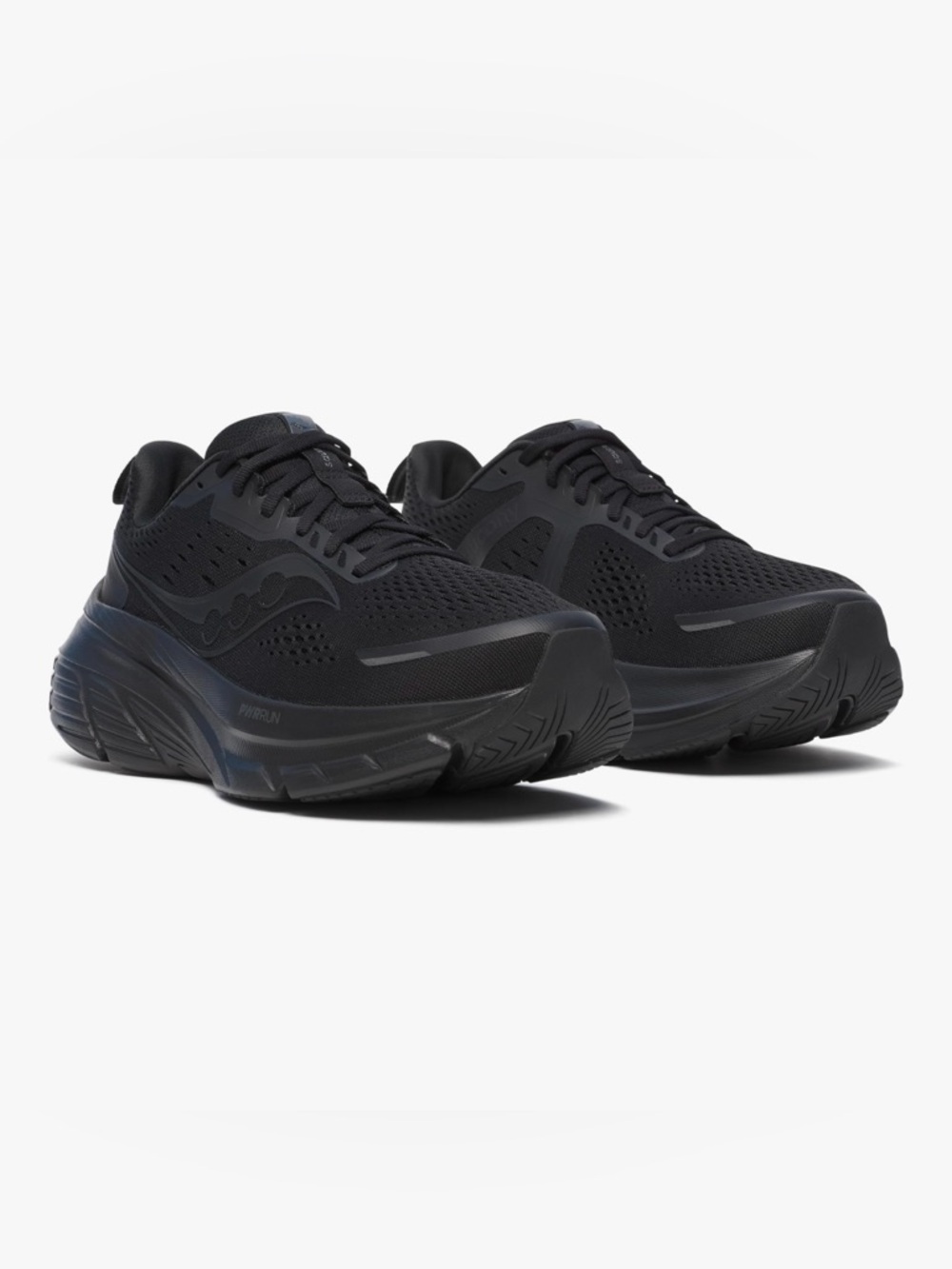 Saucony Men Triple Black Guide 18 Cushioning Running Sneakers
